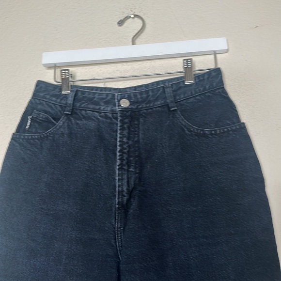VTG 80s Bongo Jeans Ultra High Waist Straight Leg Black Sz 13 (28) 90s  USA Made - Picture 11 of 15